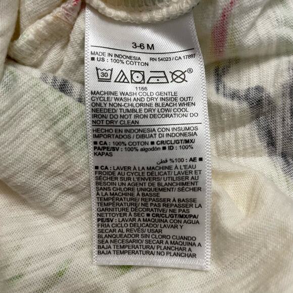 Old Navy Baby Romper Toucan Print Cream Polo Family Matching Outfit Size 3-6 M - Picture 6 of 7